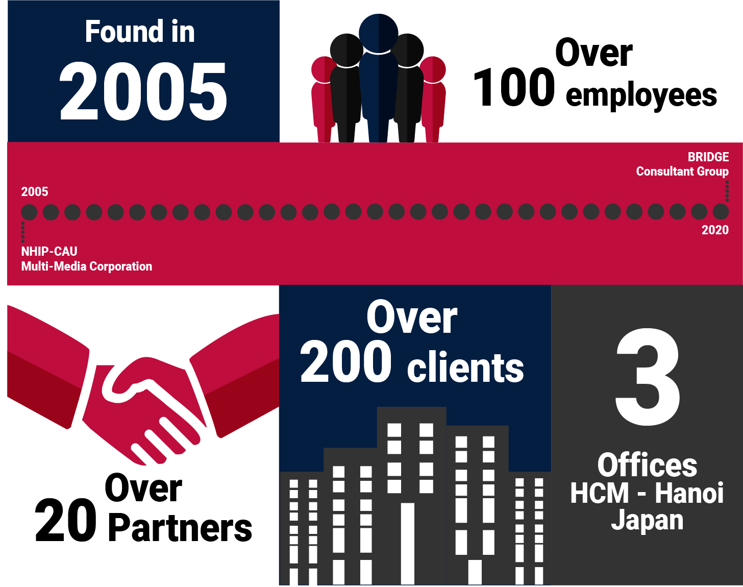Infographic of Bridge Consulting Group